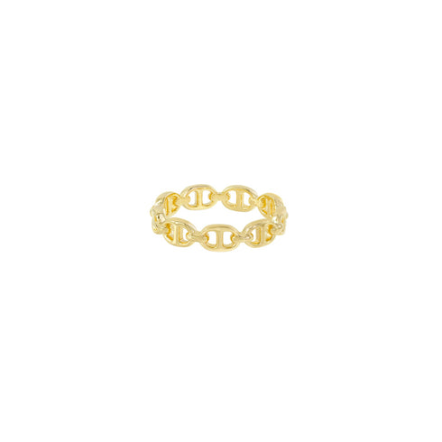 CHUNKY CHAIN RING GOLD